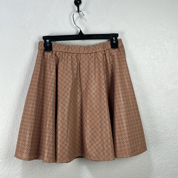 Sunday in Brooklyn Women’s Blush Pink Skater Mini Skirt Size 4 Summer Side Zip - Picture 9 of 11